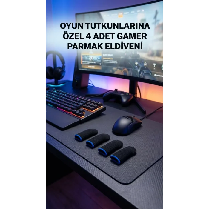 Oyuncu Parmaklık Eldiven Hassas Kontrol Konforlu Tasarım