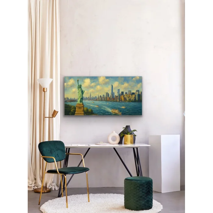 Özgürlük Heykeli Kanvas Tablo 60x120cm