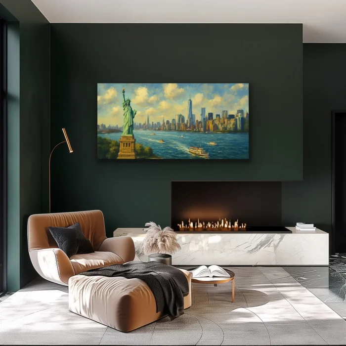 Özgürlük Heykeli Kanvas Tablo 60x120cm