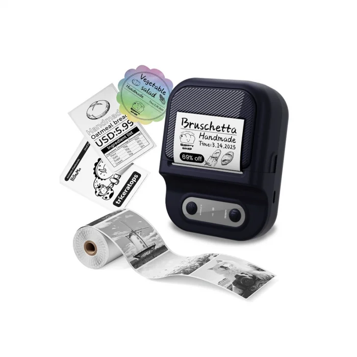 P2 Kablosuz Etiket Yazıcı - Siyah