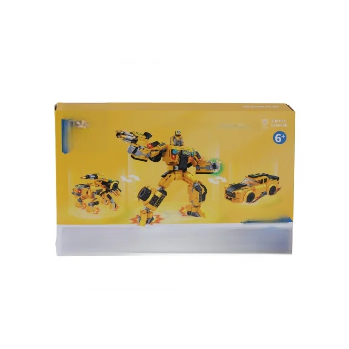 P626006-KARMA DÖNÜŞEN ROBOTLAR BLOCK OYUNCAK-KIRMIZI