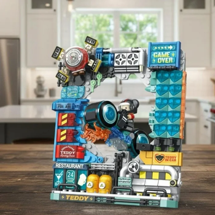 P881505 MOTORCU TEDDY 458 PARÇA BLOCK OYUNCAK