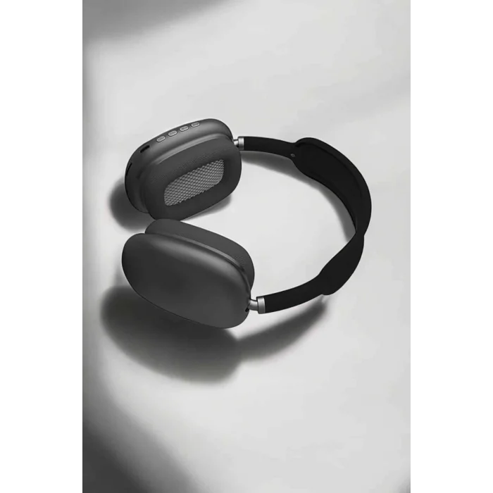P9 Plus Hi-fi Ses Kalitesi Ayarlanabilir Mikrofonlu Bluetooth Kulaklık Siyah