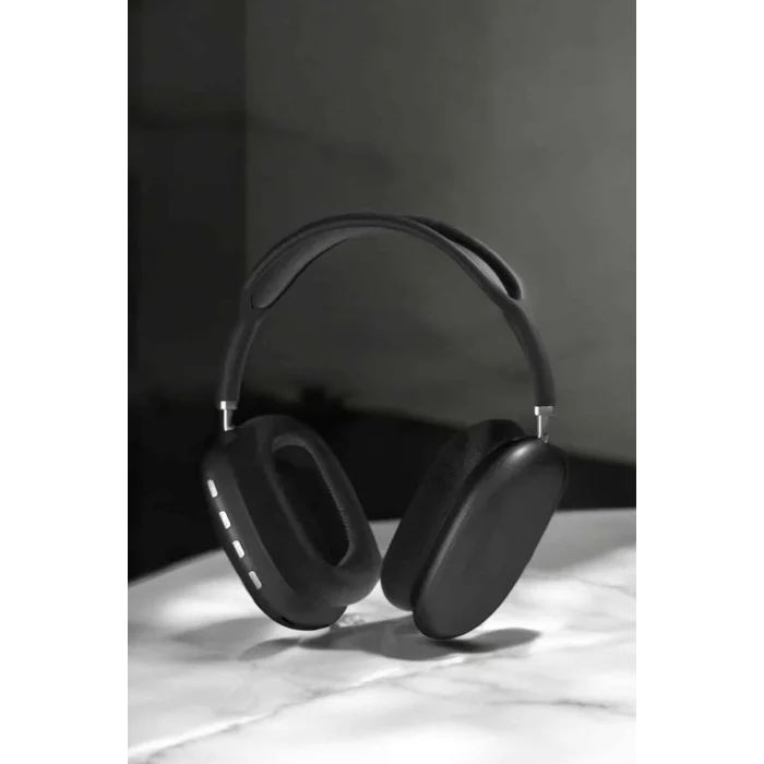 P9 Plus Kulaklık Siyah Bluetooth Bağlantılı Kulak Üstü Kablosuz