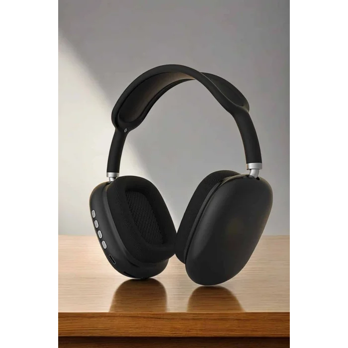 P9 Plus Kulaklık Siyah Bluetooth Bağlantılı Kulak Üstü Kablosuz ANC Özelliği