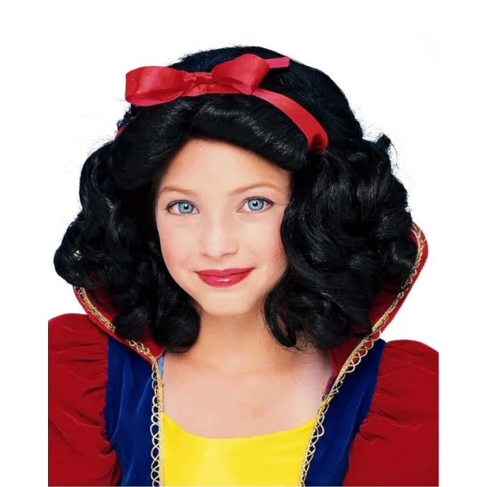 Pamuk Prenses Peruğu Kırmızı Fiyonklu