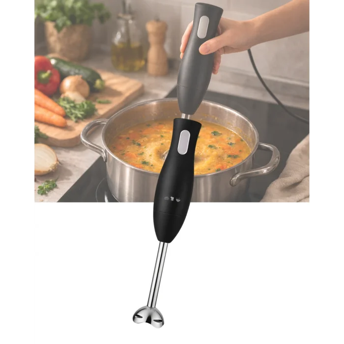 Paslanmaz Çelik Blender Ayağına Sahip Ergonomik El Blenderı