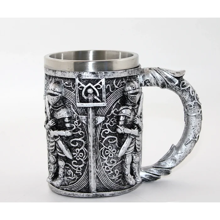 Paslanmaz Çelik Şövalye Kupa Bardak (Büyük Boy)