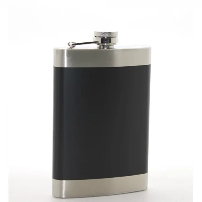 Paslanmaz Çelik Tekli 9 Oz Matara Siyah Renk