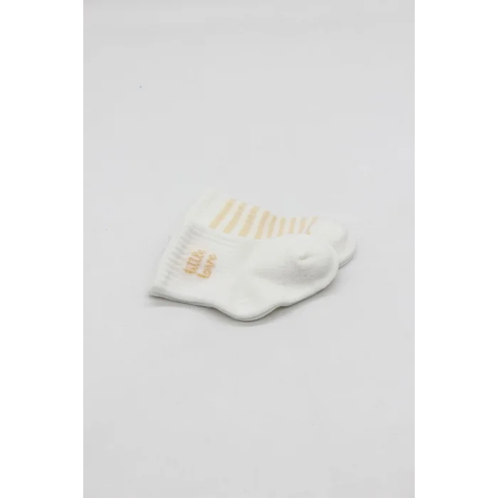 Penye Soket Çorap 2li 10139 Ekru Somon