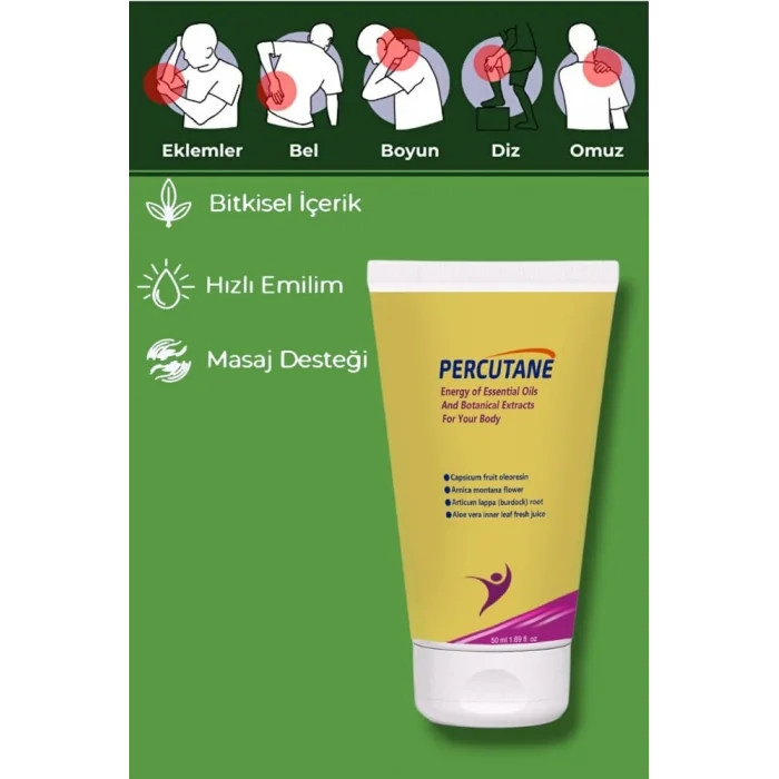Percutane Ağrı Yönetimi Için Masaj Bakım Kremi 50 ml