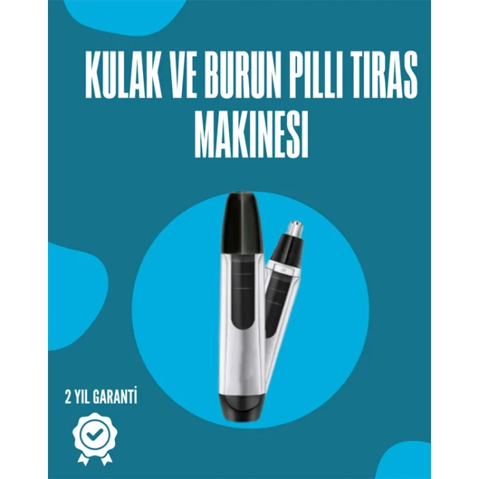 Pil ile Çalışan Kulak Burun ve Kaş Tımar Cihazı