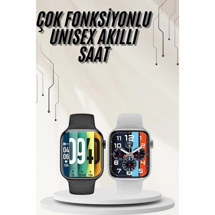 Plastik Kordonlu Kalp Atışı Uyku Takibi ve Çağrı Cevaplayabilen Akıllı Saat