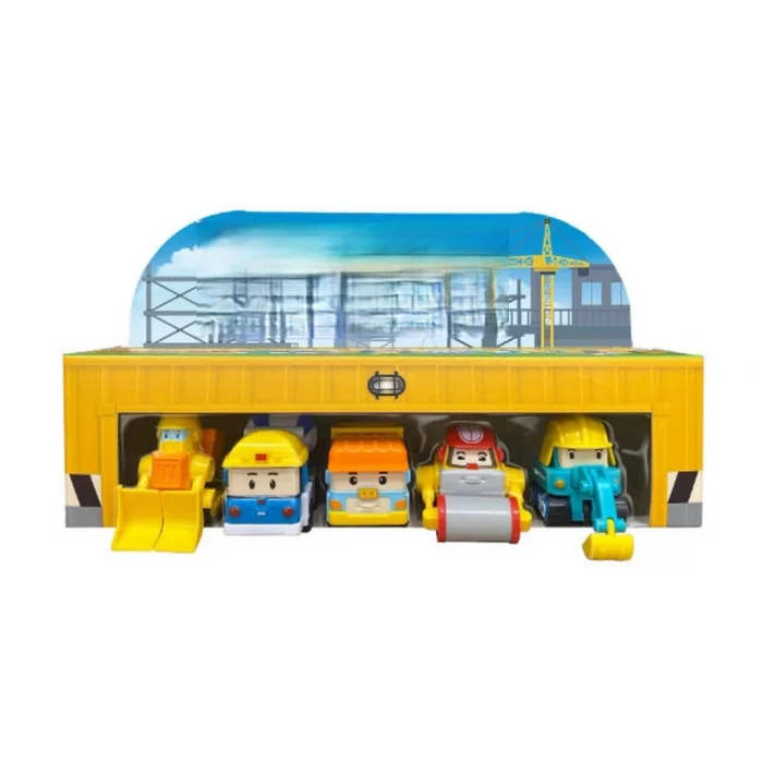 Poli Mini İnşaat Araçları 5li Set