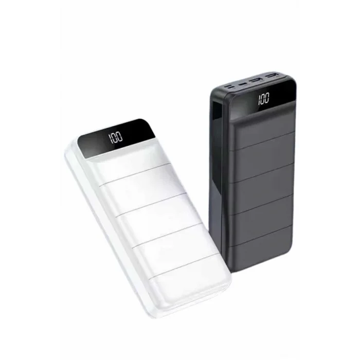 Powerbank 50.000 Mah Dijital Göstergeli Taşınabilir 4 Portlu Hızlı Powerbank