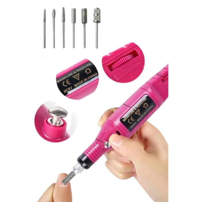 Profesyonel Manikür Pedikür Seti Törpü Makinesi Protez Tırnak Çıkarma