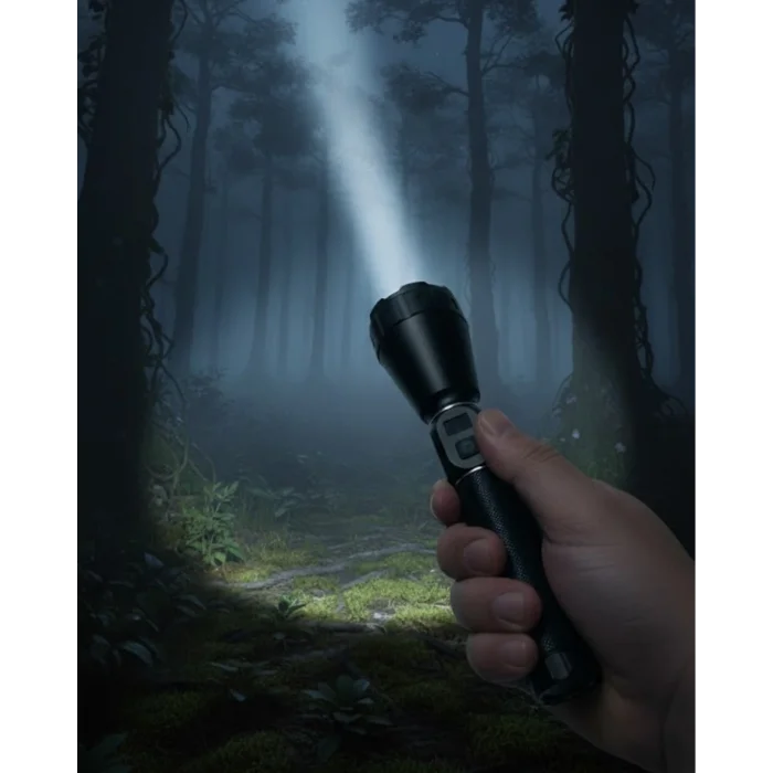 Profesyonel Şarjlı El Feneri Yüksek Parlaklık 9000mAh Bataryalı Set