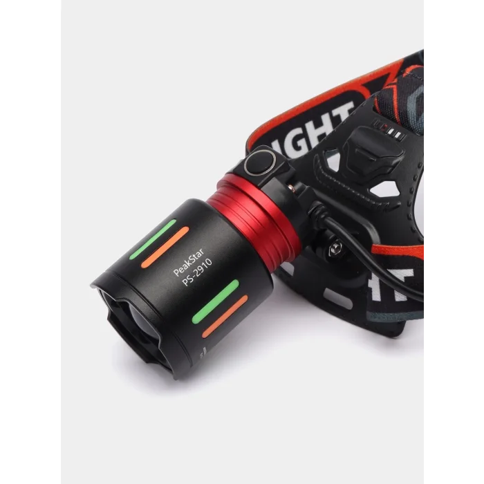 Ps-2910 Şarjlı Profesyonel Zoomlu Kamp Avcı Balıkçı Kafa Lambası Feneri