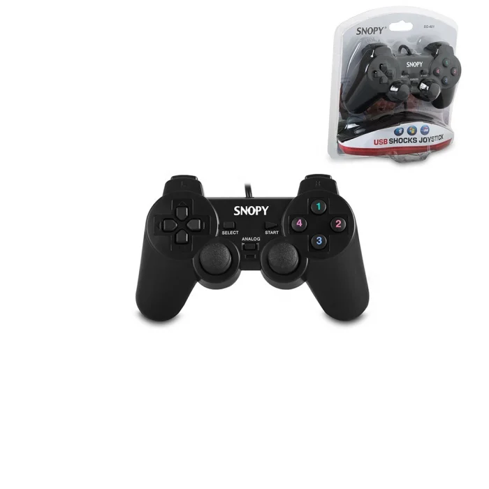 PS3 Kablolu Titreşimli Analog Oyun Kolu (USB, 15 Tuş)