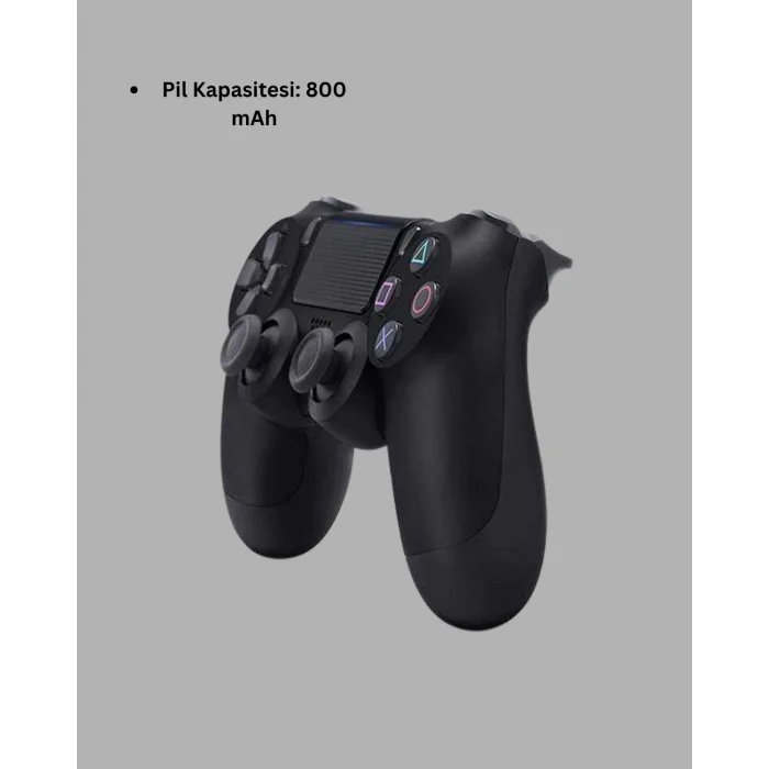 PS4 Uyumlu Kablosuz Oyun Kolu – Titreşimli, Şarjlı ve Ergonomik