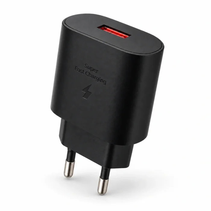 QC 3.0 Tek USB-A Hızlı Şarj Başlığı Siyah
