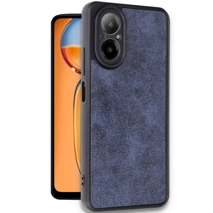 Realme 12 Lite Kılıf Aras Deri Kapak - Lacivert