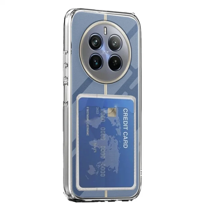 Realme 12 Pro Kılıf Kart Şeffaf Silikon - Şeffaf
