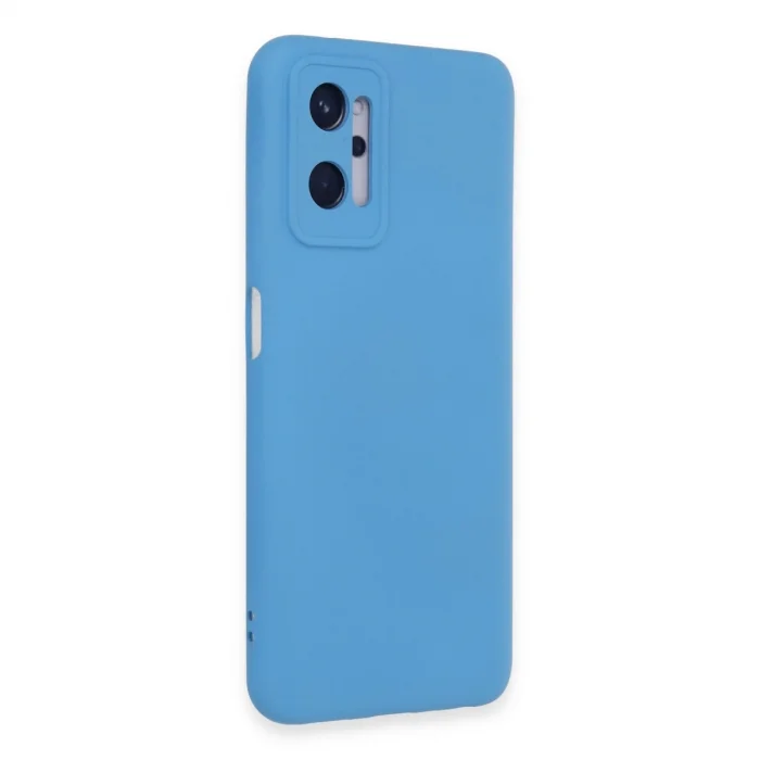Realme 9i 4g Kılıf Nano İçi Kadife Silikon - Mavi