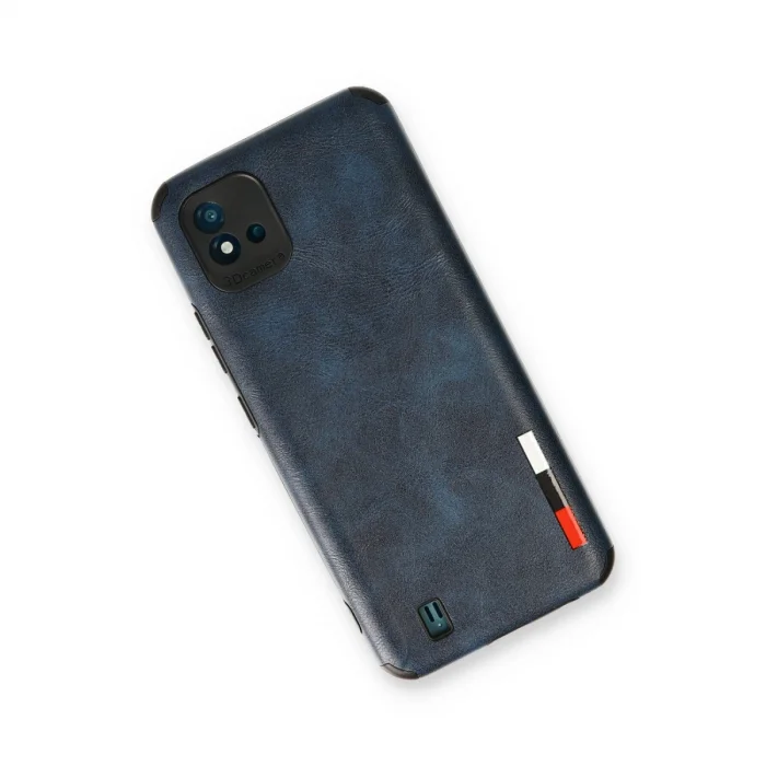 Realme C11 2021 Kılıf Loop Deri Silikon - Lacivert