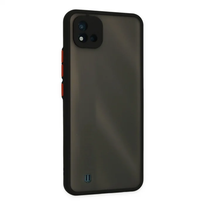 Realme C11 2021 Kılıf Montreal Silikon Kapak - Siyah