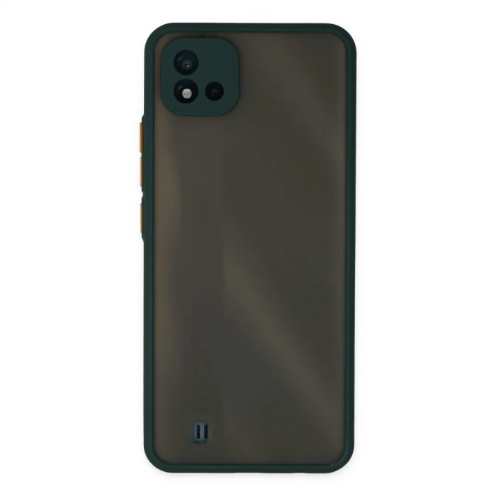 Realme C11 2021 Kılıf Montreal Silikon Kapak - Yeşil