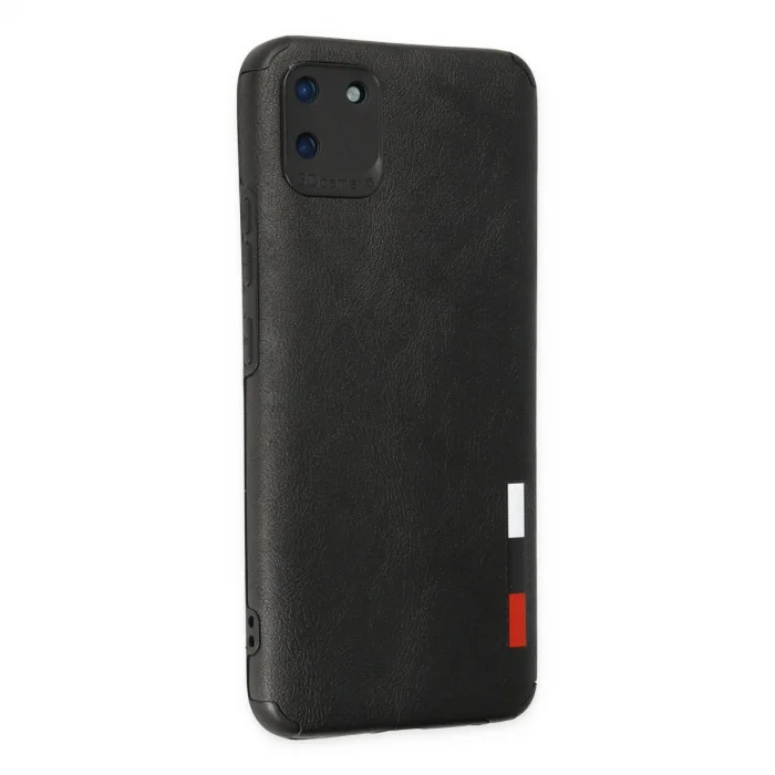Realme C11 Kılıf Loop Deri Silikon - Siyah