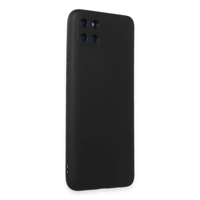 Realme C11 Kılıf Nano İçi Kadife Silikon - Siyah