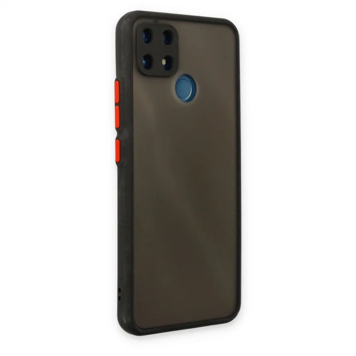 Realme C25 Kılıf Montreal Silikon Kapak - Siyah