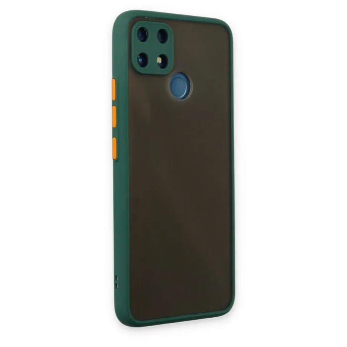 Realme C25 Kılıf Montreal Silikon Kapak - Yeşil