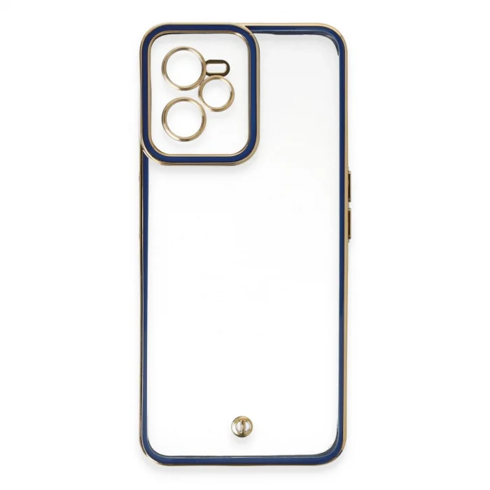 Realme C35 Kılıf Liva Lens Silikon - Mavi