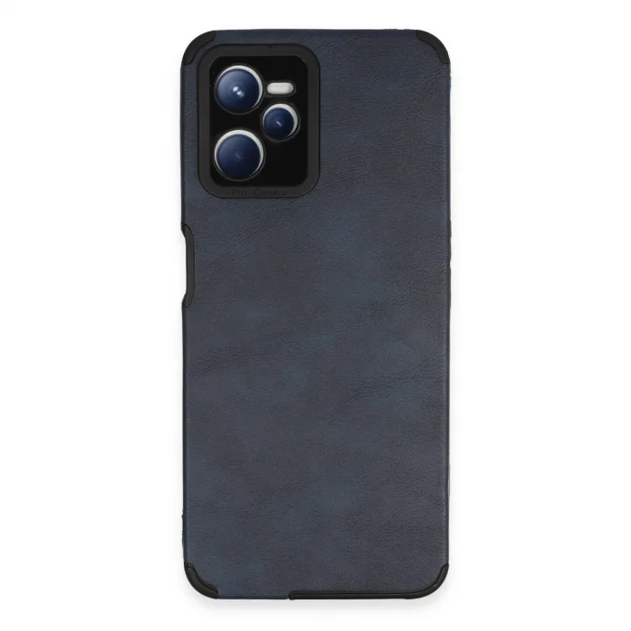 Realme C35 Kılıf Loop Deri Silikon - Lacivert
