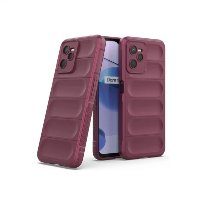 Realme C35 Kılıf Optimum Silikon - Bordo