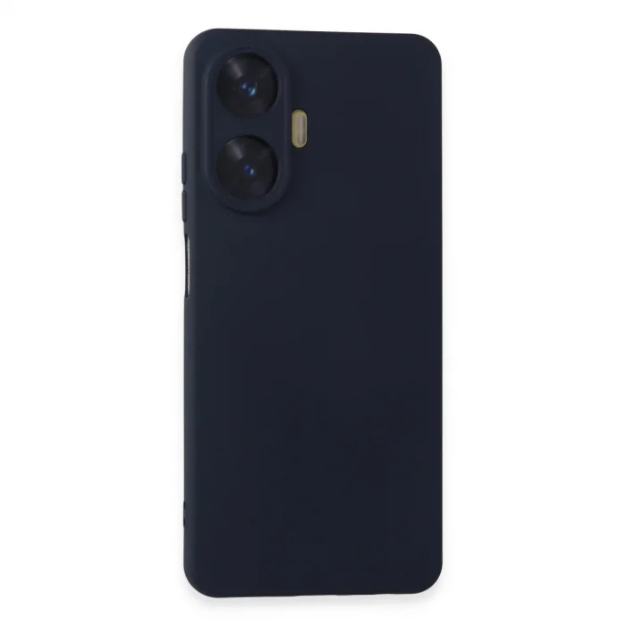 Realme C55 Kılıf Nano İçi Kadife Silikon - Lacivert