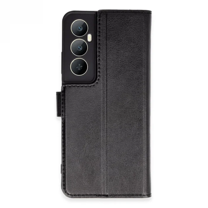 Realme C65 Kılıf Trend S Plus Kapaklı Kılıf - Siyah