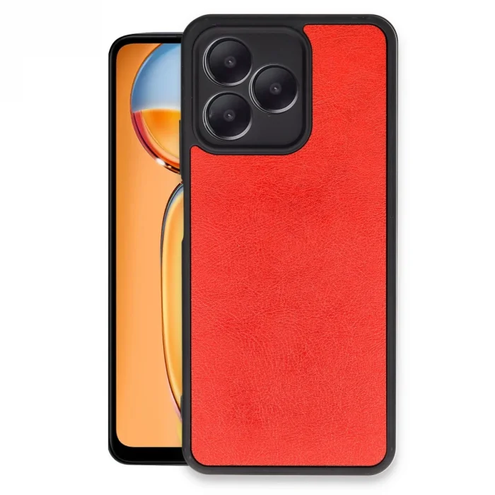 Realme Note 50 4g Kılıf Aras Deri Kapak - Kırmızı
