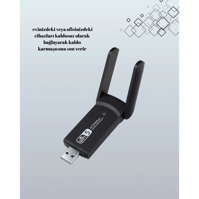Realtek Chipsetli 5G Destekli Yüksek Hızlı Ağ Adaptörü