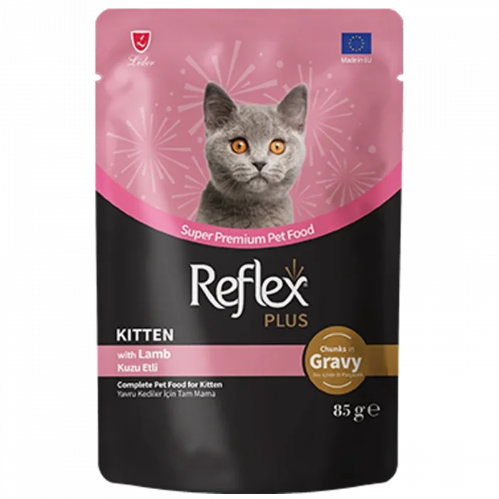 Reflex Plus Sos İçinde Parça Kuzu Etli Yru Kedi Konservesi 85gr
