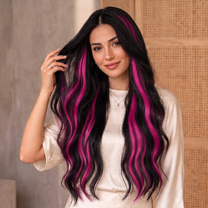 Renkli Gerçek Boncuk Kaynak / Pembe Mor / 10 Adet