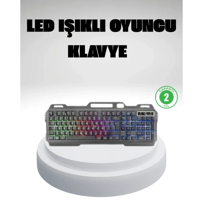 RGB Işıklı Oyuncu Klavye Mouse Seti – Türkçe Q, Ayarlanabilir DPI, Ergonomik ve Dayanıklı Tasarım