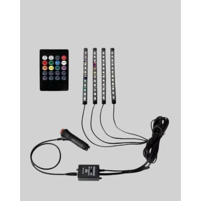 RGB LED Araç İçi Aydınlatma – Kumandalı Sistem