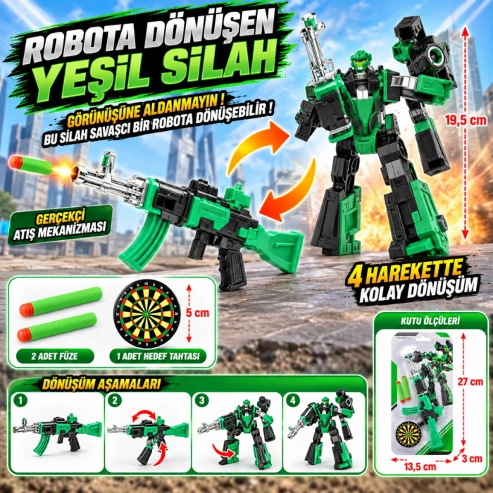 Robota Dönüşen Yeşil Silah