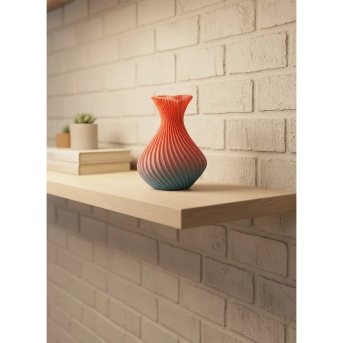 Romantik Kalp Figürlü Süslük Vazo Modern Tasarım 15 cm