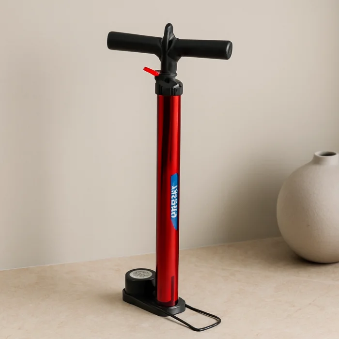 Saatli Metal Gövdeli El Pompası 55 cm (Bisiklet, Top, Motor)