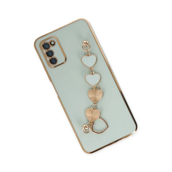 Samsung Galaxy A03s Kılıf Esila Silikon - Su Yeşili